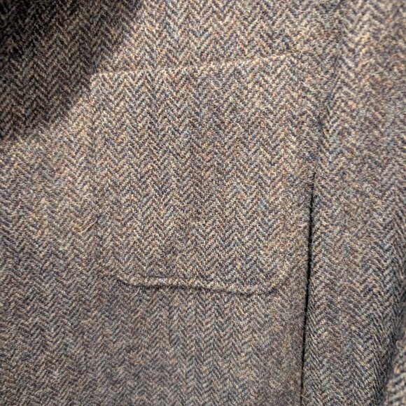 Curzon Classics Navy Herringbone Shetland Tweed Teba Jacket 46R/58R - Picture 3 of 8